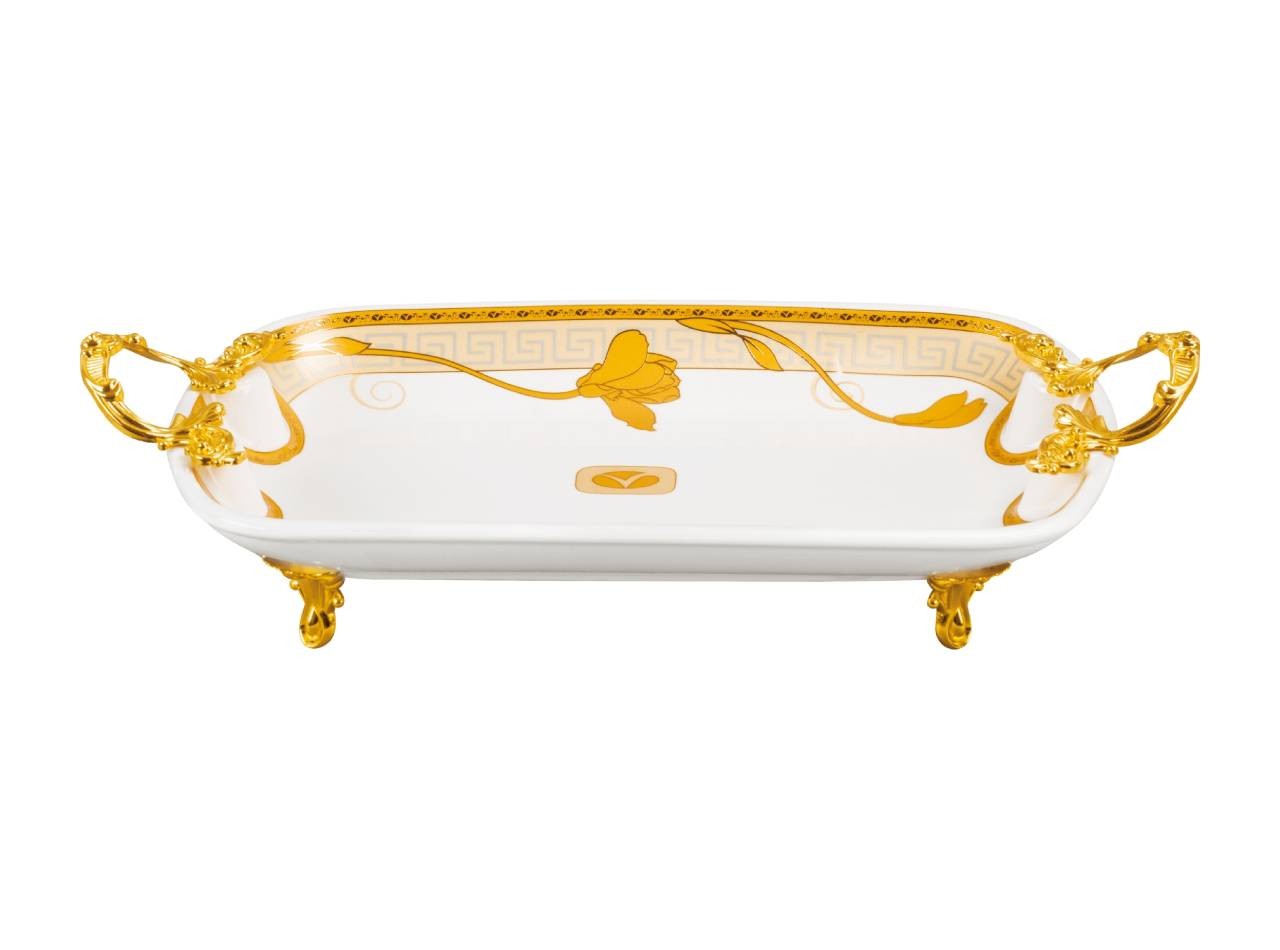 Piring Persegi Panjang dengan Pegangan P141 Lily